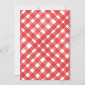 Invitation Red Bbq Red Oven Mitt Girls Bbq Anniversaire (Dos)