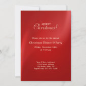 Invitation Red Bell Christmas Party (Dos)