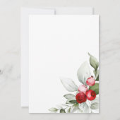 Invitation Red Berries Holiday Cheer Cocktail Party (Dos)