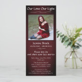 Invitation Red & Black Digital Memorial (Debout devant)