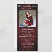 Invitation Red & Black Digital Memorial (Devant)