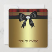 Invitation Red Black Gold (Devant)