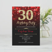 Invitation Red Black Gold 30e anniversaire (Debout devant)