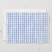 Invitation Red Blue Chugga Chugga Train 1er anniversaire (Dos)