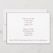 Invitation Red Blush Floral Wedding Elegant Romantic (Dos)