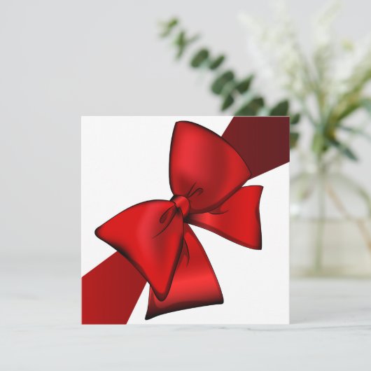 Invitation Red Bow (Debout devant)