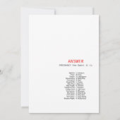 Invitation Red Bow Baby Shower - Editable Name, 5x7 (Dos)