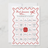 Invitation Red Bow Baby Shower - Editable Name, 5x7 Invitatio (Devant)
