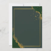 Invitation Red Bow, Ornements Green Company fête de Noël (Dos)