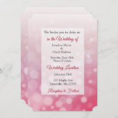 Invitation Red Bubbles Mariage à thème Invite (Devant / Derrière)