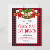 Invitation Red Buffalo Plaid (Devant)