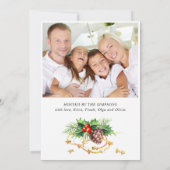 Invitation Red Cardinal Holly Berry Holiday CHRISTMAS EVE (Dos)