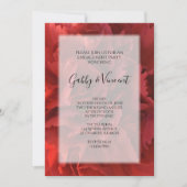 Invitation Red Carnation Florale (Devant)