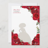 Invitation Red Charro Elegant Peonies Roses Quinceanera (Dos)