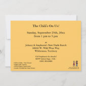 Invitation Red Chili Pepper Firecracker - Western BBBQ Party (Dos)