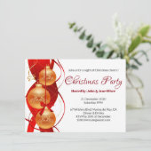Invitation Red Christmas Party Jours Classique (Debout devant)