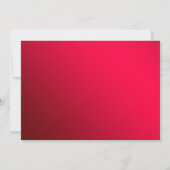 Invitation Red Christmas Tree Fête d'entreprise (Dos)