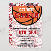 Invitation Red College Basketball Watch (Devant / Derrière)