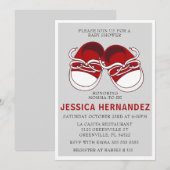 Invitation Red Converse Chaussures Basket Baby shower Invitat (Devant / Derrière)