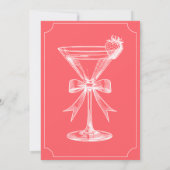 Invitation Red Coquette Retro 80s Country Club Bachelorette (Dos)