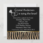 Invitation Red Corset Black Red Zebra Bachelorette Party (Dos)