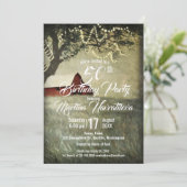 Invitation Red Country Grange | Country Morning fête d'annive (Debout devant)