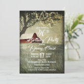 Invitation Red Country Grange | Country Morning fête d'annive (Debout devant)