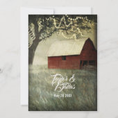 Invitation Red Country Grange | Matin du pays (Dos)