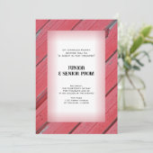 Invitation Red Country Grange Wood Junior / Senior Prom (Debout devant)