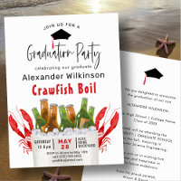 Red Crawfish Boil Graduation BBQ Party