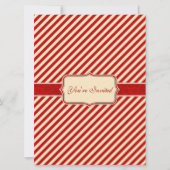 Invitation Red & Crème Holiday (Devant)