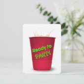 Invitation Red Cup Drink Party (Debout devant)