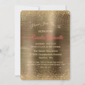 Invitation Red Disco Ball Gold 50 et fabuleux anniversaire (Dos)
