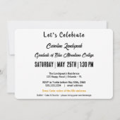 Invitation Red Disco Ball Graduation Party (Dos)