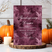 Invitation Red Fall quitte Thanksgiving Dîner
