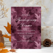 Invitation Red Fall quitte Thanksgiving Dîner
