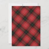 Invitation Red Flannel Wild One Lumberjack 1er anniversaire (Dos)