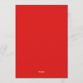 Invitation Red Floral Whimsy Wedding (Dos)