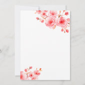 Invitation Red Floral Wine Glass Watercolor Wedding (Dos)