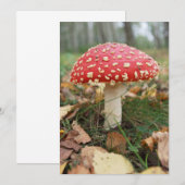 Invitation Red Fly Agaric (Devant / Derrière)