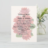 Invitation Red Gerbera Daisies (Debout devant)