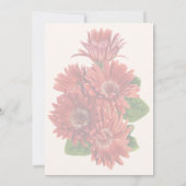 Invitation Red Gerbera Daisies (Dos)