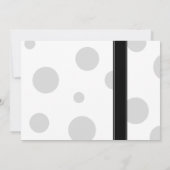 Invitation Red Gerbera Polka Dot nuptiale de douche Invitatio (Dos)