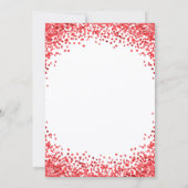 Invitation Red Glitter Border White Christmas Party (Dos)