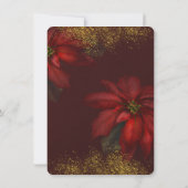 Invitation Red Gold Cardinal Corporate Christmas Party (Dos)