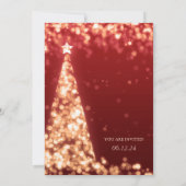 Invitation Red Gold Christmas Tree Company (Dos)