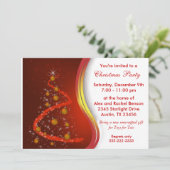 Invitation Red Gold Noël (Debout devant)