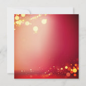 Invitation Red Gold Sparkle Fifty 50 & Fabuleux 50e anniversa (Dos)