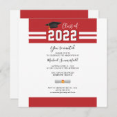 Invitation Red Grad Party 2024 (Devant / Derrière)