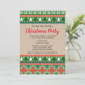 Invitation Red Green Christmas Fête d'entreprise moche  (Debout devant)